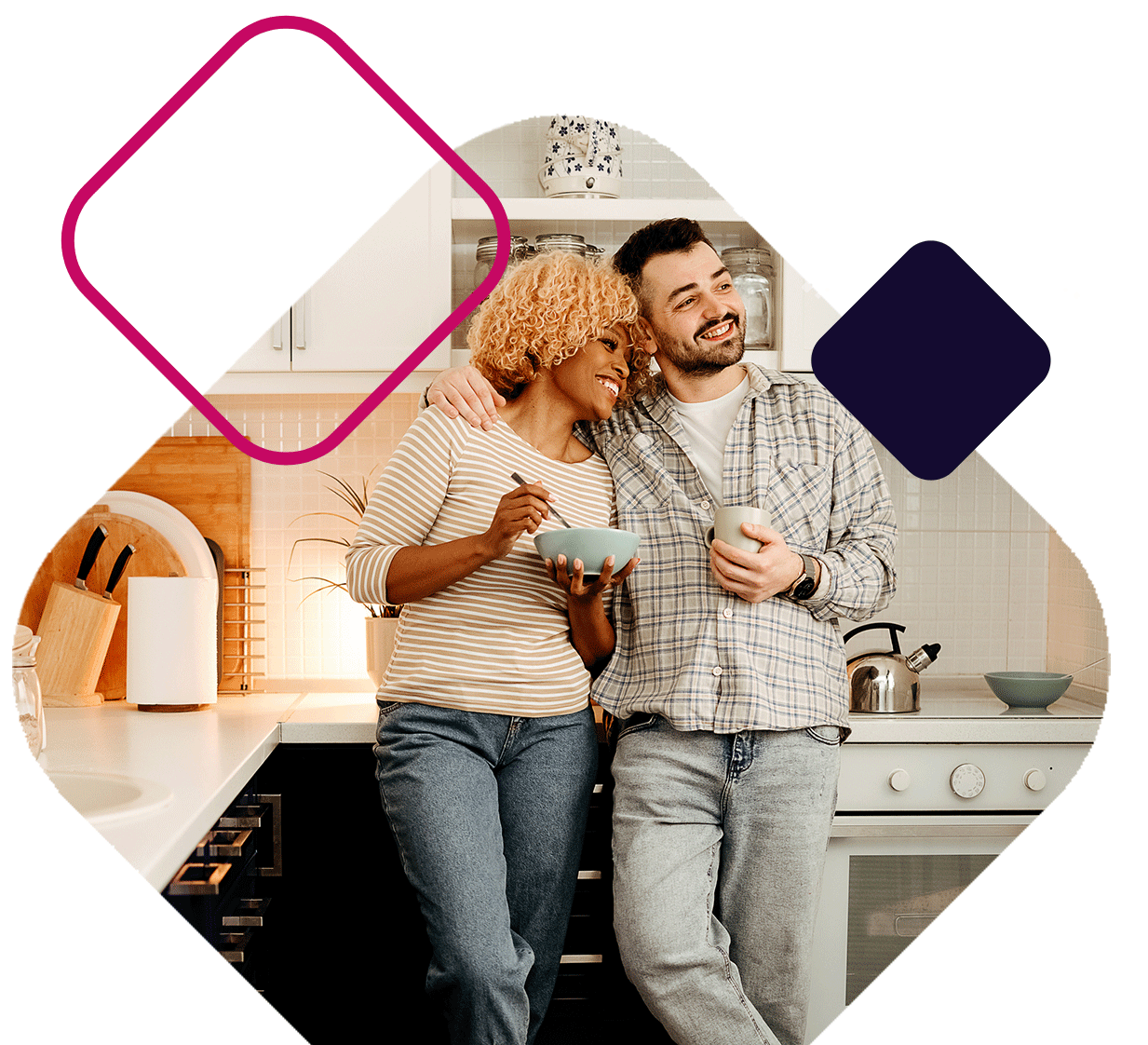 Couple In Kitchen