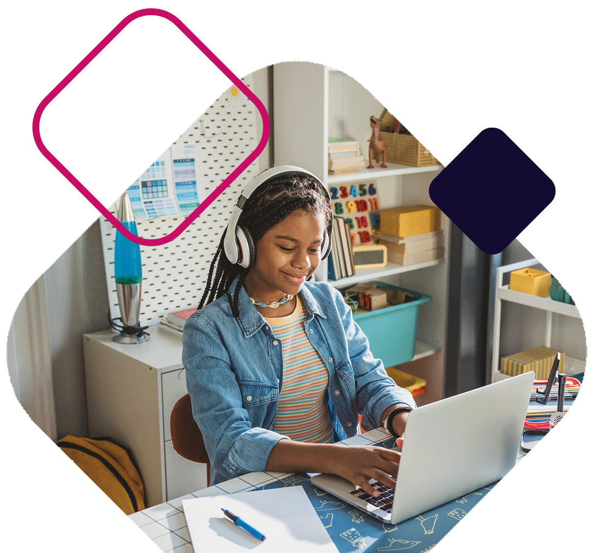Student On Laptop