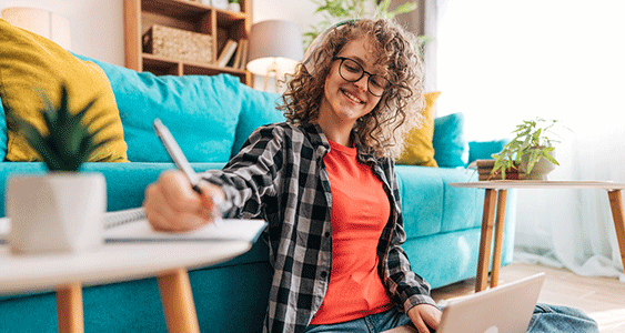 Young Woman Writing