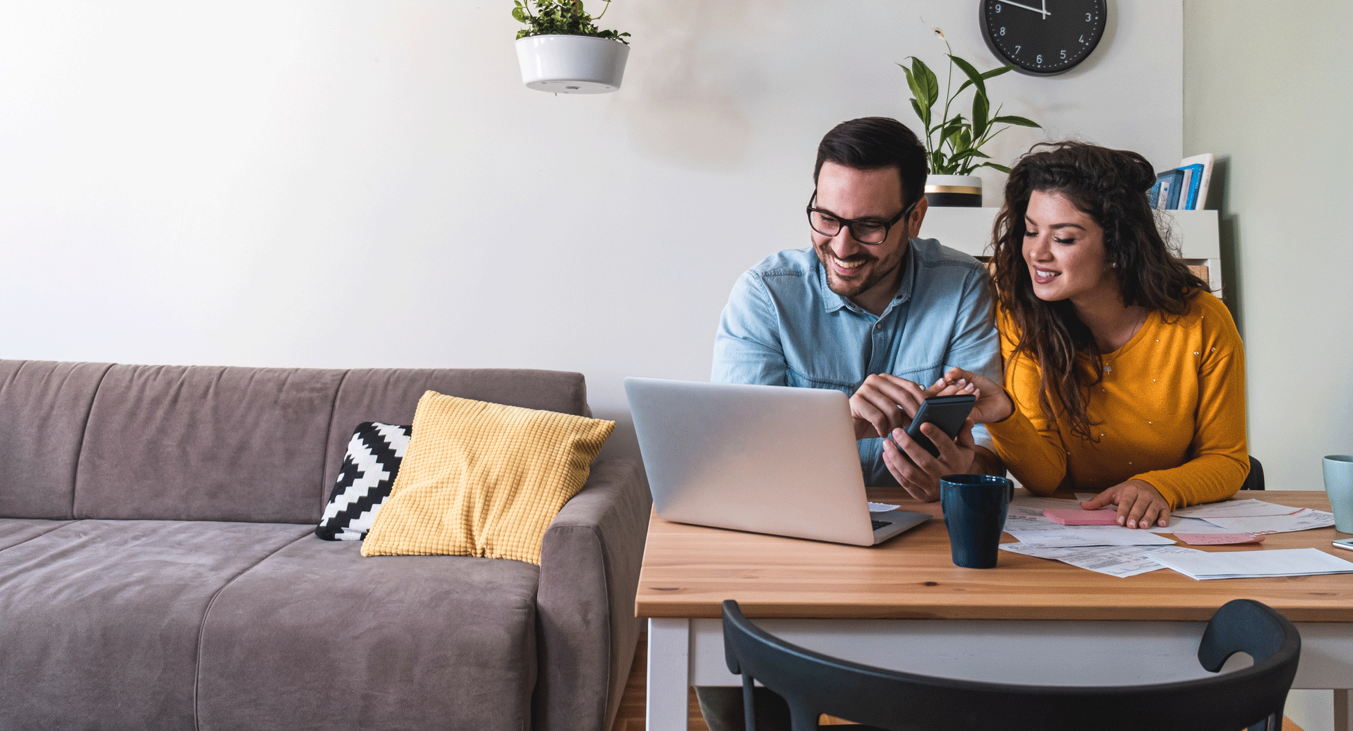 Couple Budgeting At Home