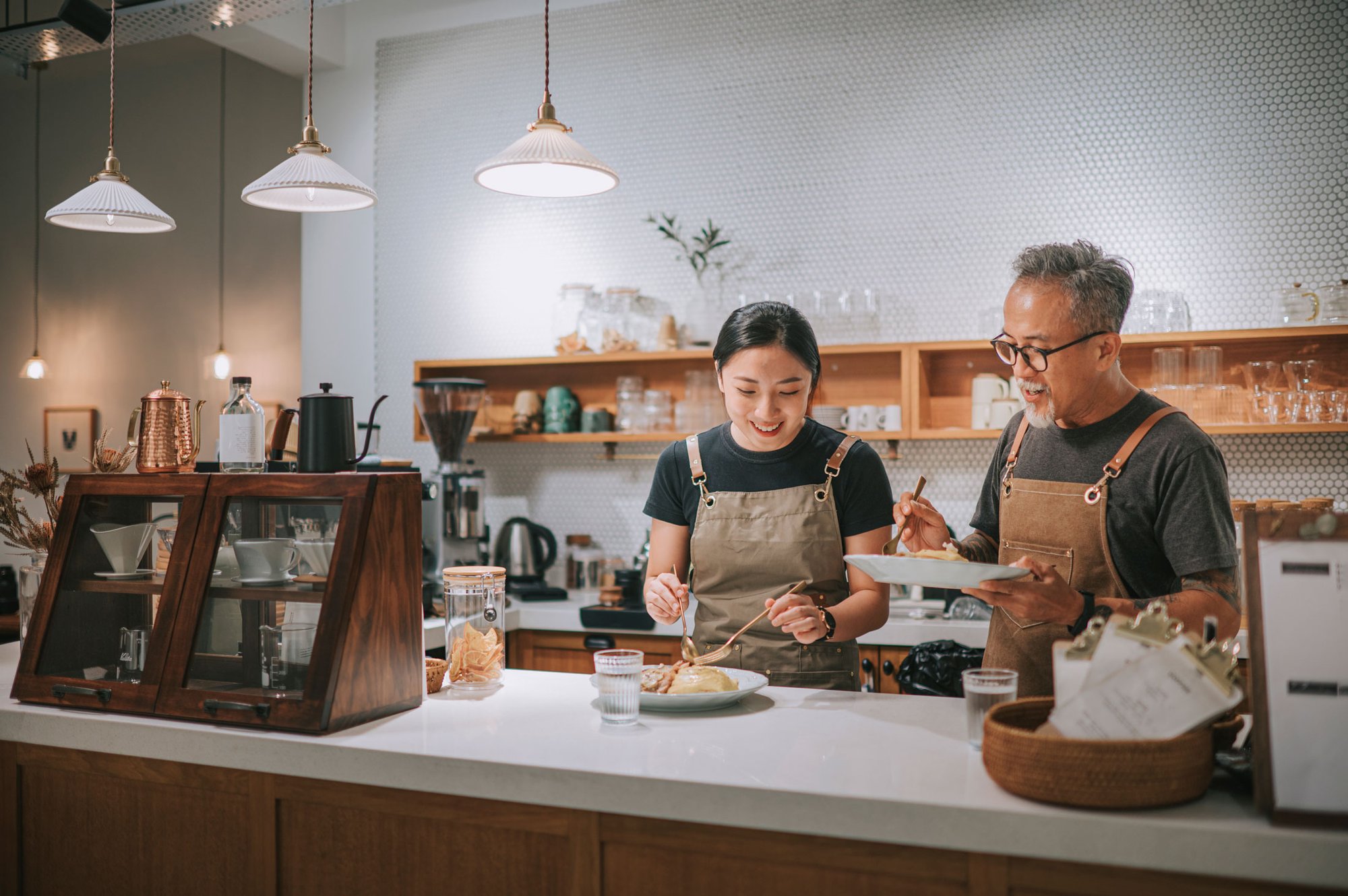 Asain Business Owner Restaurant