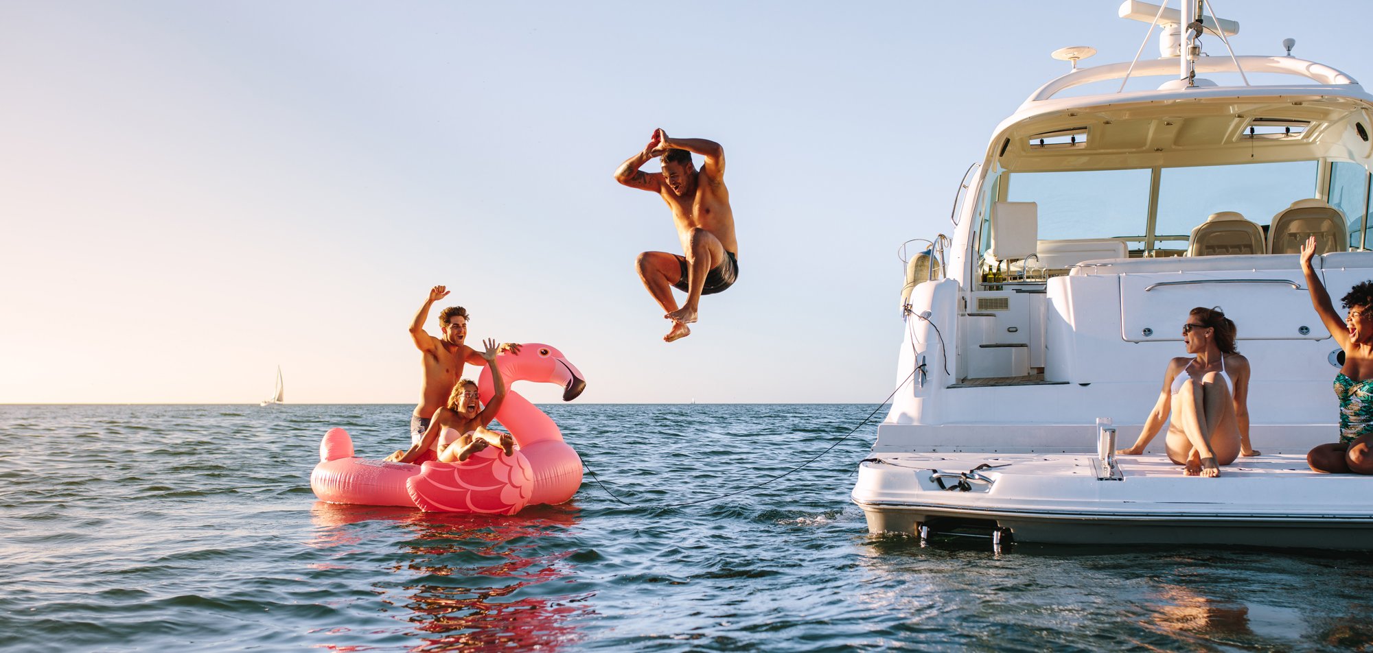 Group of Friends on Boat