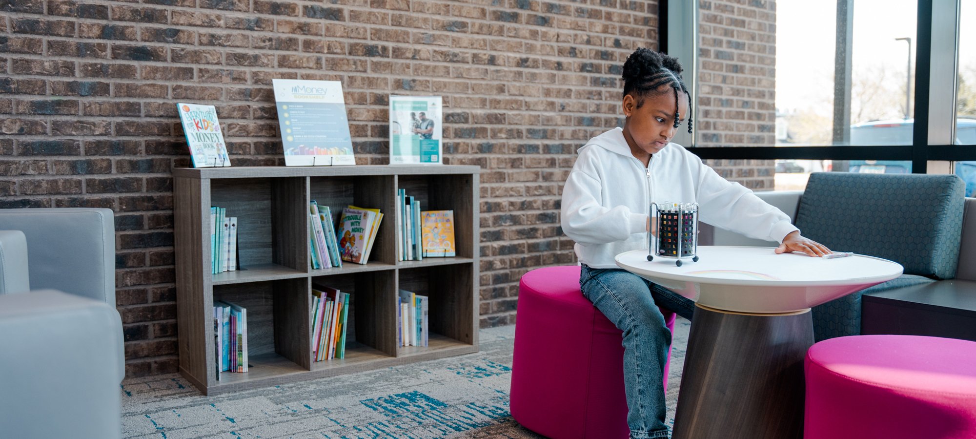 Young Girl in CCCU Lobby
