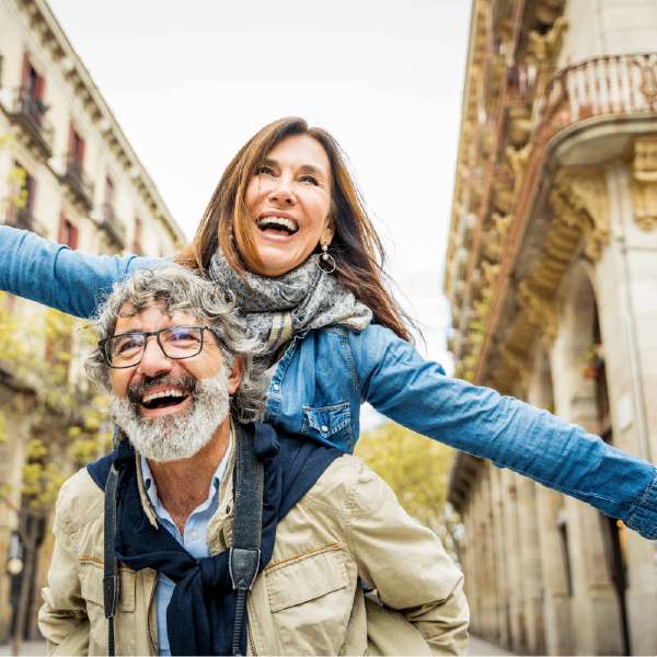 Couple enjoying vacation