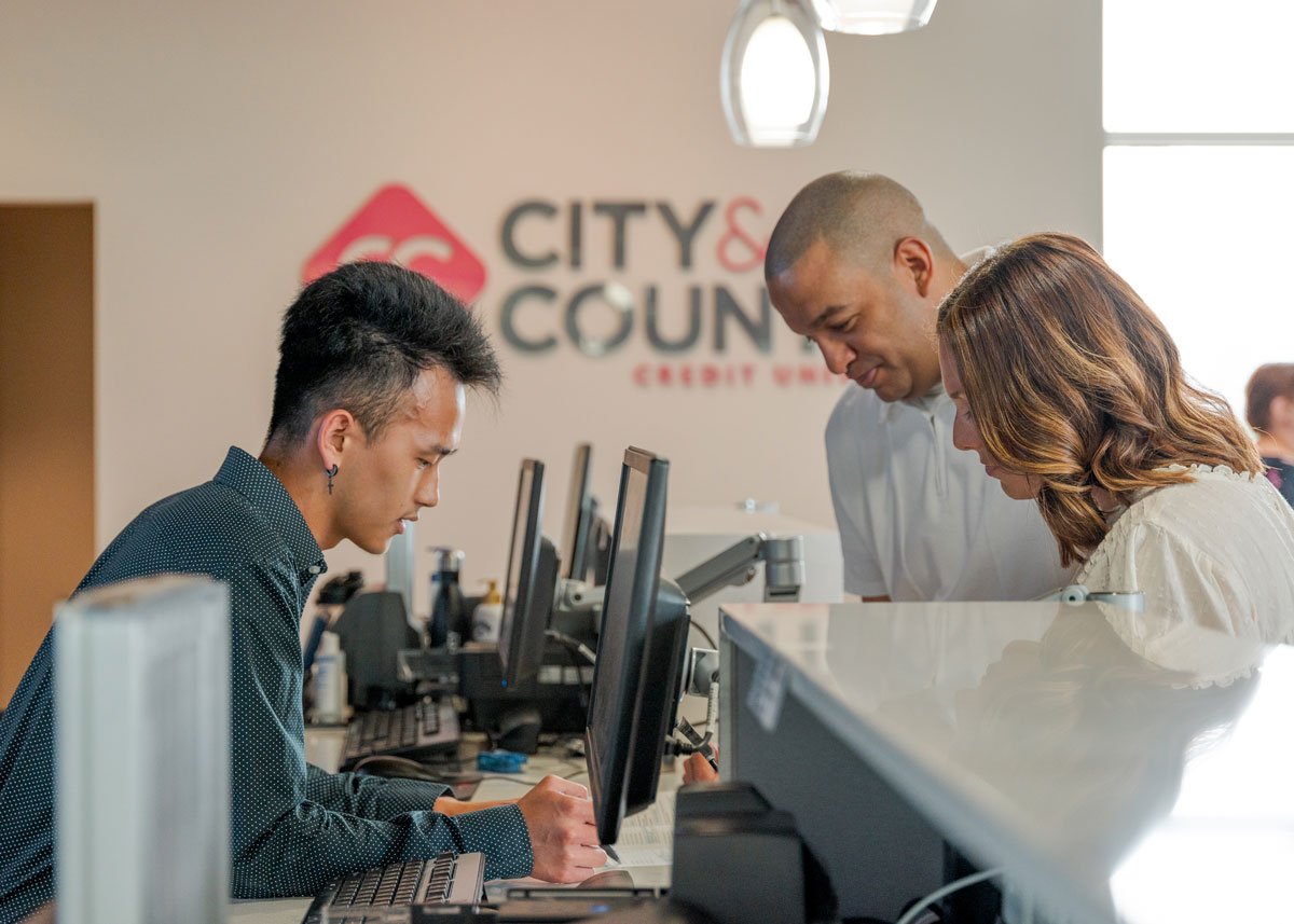 Couple at CCCU Branch Location