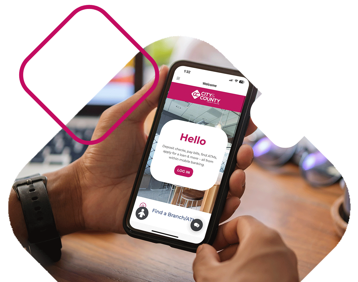 Welcome Screen Of Mobile App