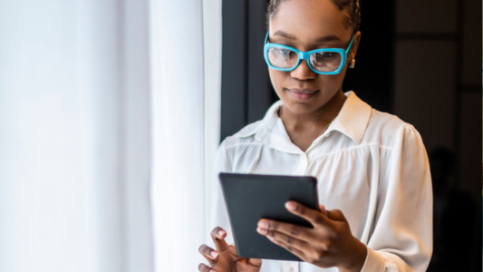 Young Woman On Tablet