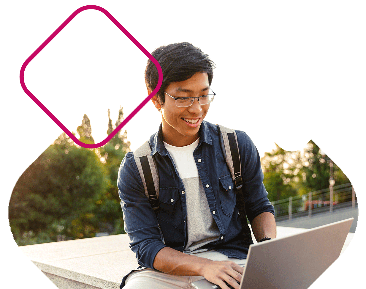 Student On Laptop