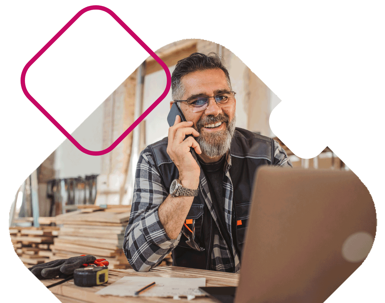 Business Owner Coordinating Meetings At Office