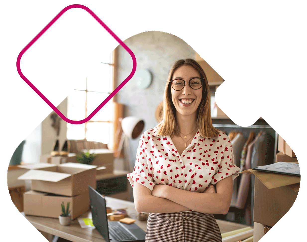 Female Business Owner In Home Office