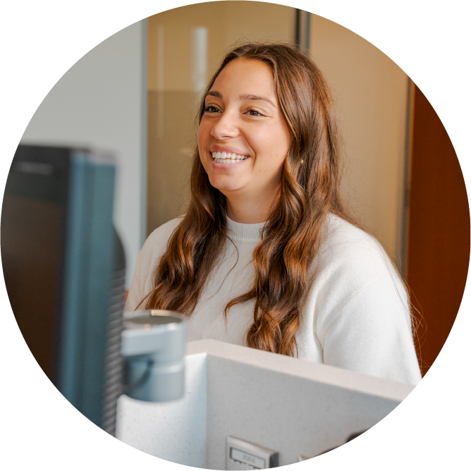 CCCU member smiling in branch